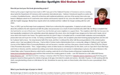 Association of Ghostwriters Member Spotlight: Gini Graham Scott