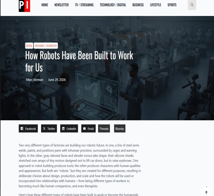 ALB Featured on Programming Insider.com – How Robots Have Been Built to Work for Us